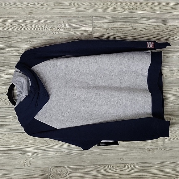 NFL Team Apparel New England Patriots Gray and Blue Hoodie Size Large NWT - Picture 8 of 14